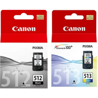 Canon PG-512/CL-513 High Capacity Multipack - Full Set of 2 Ink Cartridges (Original)