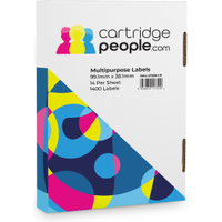 Cartridge People Multipurpose Labels 99.1mm x 38.1mm 14 Per Sheet (1400 Pack)