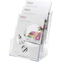 Deflecto 3 Tier Literature Holder A4 DE773YTCRY