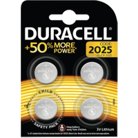 Duracell 2025 Lithium Coin Battery (4 Pack) ECR2025