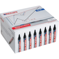 Edding 360 Drywipe Markers Bullet Tip 1.5-3mm Line Black (50 Pack) CP46