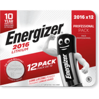 Energizer Lithium CR2016 Coin Cell Batteries (12 Pack) 7638900453836