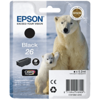 Epson 26 Black Ink Cartridge - Polar Bear (Original)