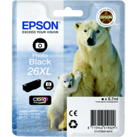 Epson 26XL Photo Black High Capacity Ink Cartridge - Polar Bear (Original)