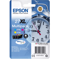 Epson 27XL High Capacity Multipack - Colour Set of 3 Ink Cartridges - Alarm Clock (Original)