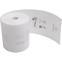 Exacompta Zero Plastic Thermal Receipt Roll 80mm x 76m White (10 Pack) 40768E