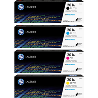 HP 201A Multipack - Full Set of 4 Toner Cartridges - (Original)