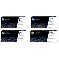 HP 212A Multipack - Full Set of 4 Toner Cartridges (Original)
