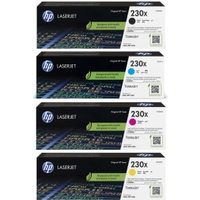 HP 230X High Capacity Multipack - Full Set of 4 Toner Cartridges (Original)