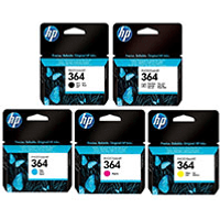 HP 364 Multipack - Full Set of 5 Ink Cartridges (Original)