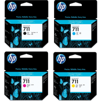 HP 711 Multipack - Full Set of 4 Ink Cartridges (Original)