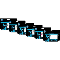 HP 72 High Capacity Multipack - Full Set of 6 Ink Cartridges (Original)