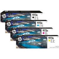 HP 973X High Capacity Multipack - Full Set of 4 Ink Cartridges (Original)