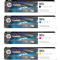 HP 981A Page Wide Multipack - Full Set of 4 Ink Cartridges (Original)