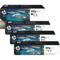HP 991X High Capacity Pagewide Multipack - Full Set of 4 Ink Cartridges (Original)