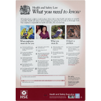 HSE Health And Safety Law Poster A3 FWC30/A3 HSE Health And Safety Law Poster A3 FWC30/A3