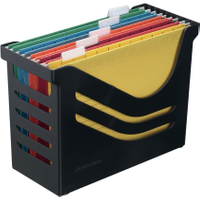 Jalema Recycled Office Box with 5 Suspension Files A4 Black 2658026998 Jalema Recycled Office Box with 5 Suspension Files A4 Black 2658026998