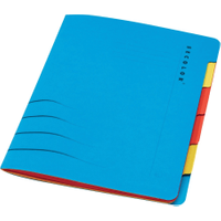 Jalema Secolor 6-Part File A4 Blue (5 Pack) 8331600-10791 Jalema Secolor 6-Part File A4 Blue (5 Pack) 8331600-10791