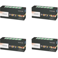 Lexmark 24B717 Multipack - Full Set of 4 Toner Cartridges (Original)