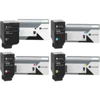 Lexmark 24B755 Multipack - Full Set of 4 Toner Cartridges (Original)