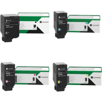 Lexmark 71C2H High Capacity Return Programme Multipack - Full Set of 4 Toner Cartridges (Original)