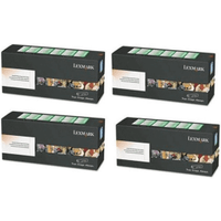 Lexmark 73B20 Return Program Multipack - Full Set of 4 Toner Cartridges (Original)