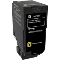 Lexmark 74C2HY0 Yellow High Capacity Return Programme Toner Cartridge (Original)