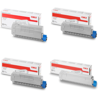 OKI 4660650 Multipack - Full Set of 4 Toner Cartridges (Original)