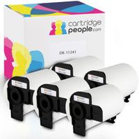Own Brand Brother DK-11241 P-Touch White Shipping Label Roll 102mm x 152mm - 5 x 200 Labels (Cartridge People)