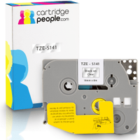 Own Brand Brother TZE-S141 P-Touch Black On Clear Strong Adhesive Laminated Tape 18mm x 8m (Cartridge People)