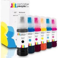 Own Brand Epson 107 Multipack - Full Set of 6 Ink Bottles (Cartridge People)