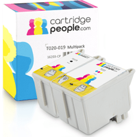 Own Brand Epson T019 / T020 Multipack - Full Set of 2 Ink Cartridges - Hot Air Balloon (Cartridge People)