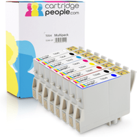 Own Brand Epson T054 Multipack - Full Set of 8 Ink Cartridges - Frog (Cartridge People)