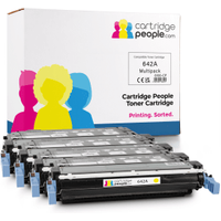 Own Brand HP 642A Multipack - Full Set of 4 Toner Cartridges (Cartridge People)