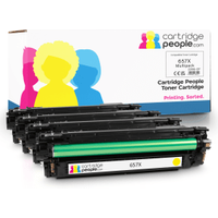 Own Brand HP 657X High Capacity Multipack - Full Set of 4 Toner Cartridges (Cartridge People)