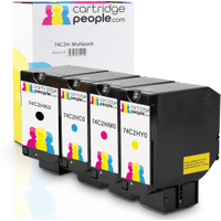 Own Brand Lexmark 74C2H High Capacity Multipack - Full Set of 4 Toner Cartridges (Cartridge People)