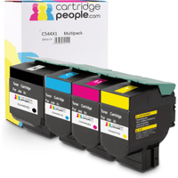 Own Brand Lexmark C544X1 Extra High Capacity Multipack - Full Set of 4 Toner Cartridges (Cartridge People)