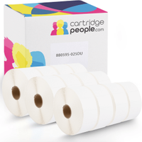 Own Brand Zebra Z-Perform 1000D (880595-025DU) White Label Roll 38mm x 25mm - 12 x 2580 Labels (Cartridge People)