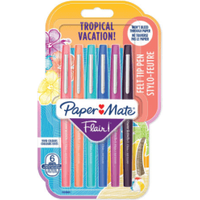 Paper Mate Flair Felt Tip Pen Medium 0.7mm Tropical (6 Pack)
