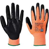 Portwest Amber Cut Gloves Nitrile Foam Amber Large (12 Pack)