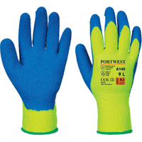 Portwest Cold Grip Gloves Yellow/Blue Large (12 Pack)