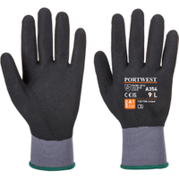 Portwest DermiFlex Ultra Pro Gloves Nitrile Sandy Black Small (12 Pack)