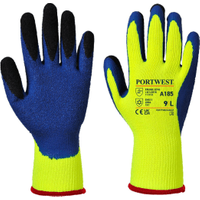 Portwest Duo-Therm Gloves Yellow/Blue Medium (12 Pack)