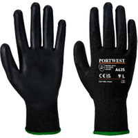 Portwest Economy Cut Gloves Black Small (12 Pack)