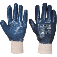Portwest Nitrile Knitwrist Navy Medium (12 Pack)