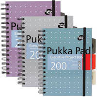 Pukka Pad Executive Ruled Project Book A5 Assorted (3 Pack)