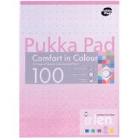 Pukka Pad Ruled Margin Refill Pad 100 Pages A4 (6 Pack) IRLEN50ROSE