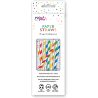 Pukka Party Striped Drinking Straws (50 Pack) PTY578 Pukka Party Striped Drinking Straws (50 Pack) PTY578