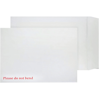 Q-Connect C4 Envelopes Board Back Peel and Seal 120gsm White (125 Pack) KF3525
