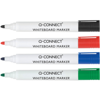 Q-Connect Drywipe Markers Bullet Tip 2-3mm Line Assorted (10 Pack)